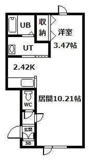 ポラリスBIEI【2階】の間取り