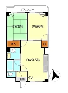 白島2NDビル【2階】の間取り