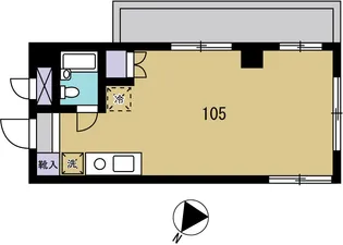 スカイコート早稲田【1階】の間取り