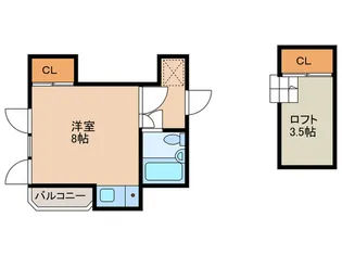松本ハイツ【2階】の間取り