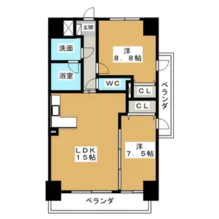 AlbaGrande千種【6階】の間取り