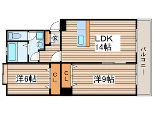 エミナンス弥富ヶ丘B【3階】の間取り