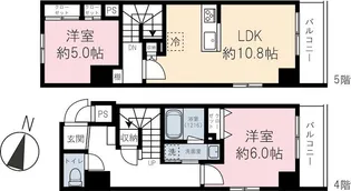 Casa Flag Shibuya【4階】の間取り