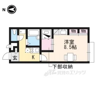 レオパレスあいのつちやま【1階】の間取り