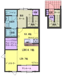 フォンターナEの間取り