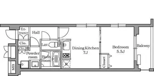 レジディア千鳥町【4階】の間取り