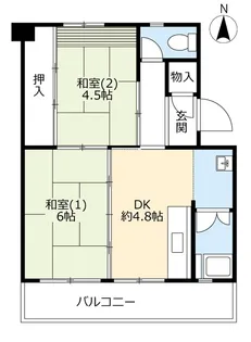 UR有野【1階】の間取り