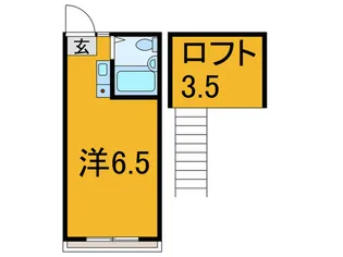 ル-ム歩【1階】の間取り
