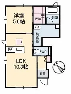 エターニア【1階】の間取り