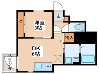 フォンテーヌ久我山【1階】の間取り