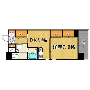 CASSIA塚本【10階】の間取り