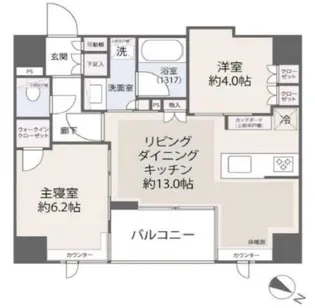 グリーンパーク日本橋堀留町【10階】の間取り
