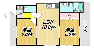 ハイツボヌール【2階】の間取り