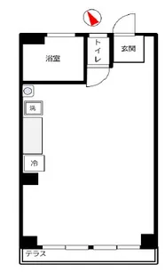 秀和狸穴レジデンス【1階】の間取り