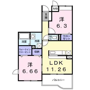 ジェルメ【3階】の間取り