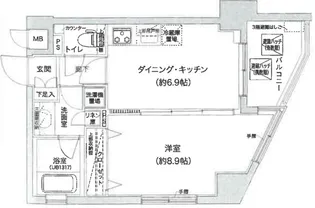 ザ・プレミアムスイート高田馬場【14階】の間取り