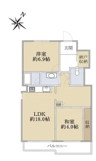 メゾン千里 D4棟【1階】の間取り