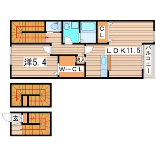 サニーフラット【3階】の間取り
