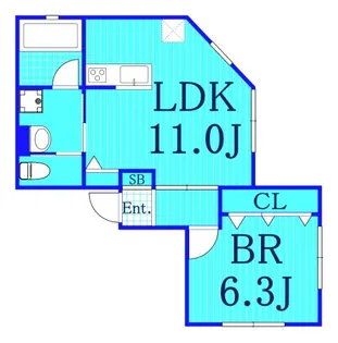 ケーツー東白楽 B棟【1階】の間取り