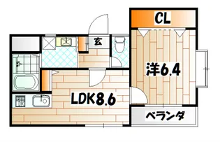 アンビエンス小倉駅前【7階】の間取り