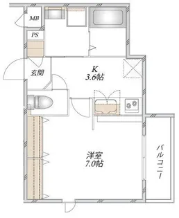 (仮称)足立区谷中メゾン【2階】の間取り