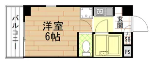 ハイツ當里家パートII【2階】の間取り