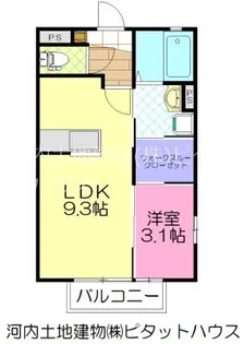 メゾン・ド・MK E【2階】の間取り