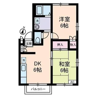 エステートピア・u7号棟【1階】の間取り