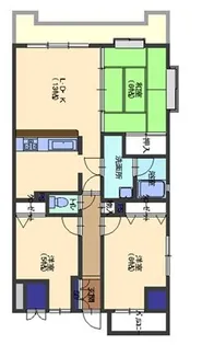 ホーユウパレス水戸千波【2階】の間取り
