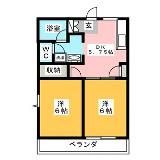 ソレイユ泉【1階】の間取り