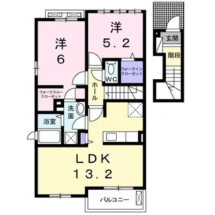 グランドステージ B棟【2階】の間取り