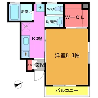 B-HAUS【1階】の間取り