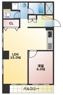 アンシャンテ岡山【4階】の間取り