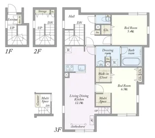 ジャスパー中落合【3階】の間取り