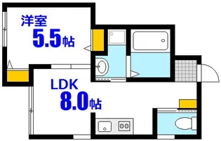 サンネクスト府中【1階】の間取り