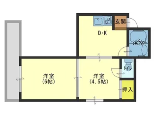 サンジェルマン玉造【3階】の間取り