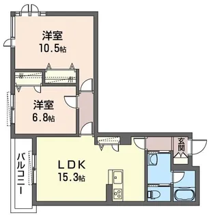 ヴァンベール鎌倉【3階】の間取り