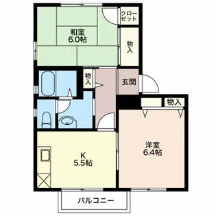 ウィステリア【2階】の間取り