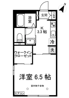 コンフォールオリモ【1階】の間取り