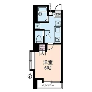 ダイヤモンドレジデンス南大塚【4階】の間取り