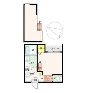 グランヴィスタ原町【1階】の間取り