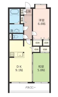 ヴェル・ドミール中幸(なかこう)【2階】の間取り