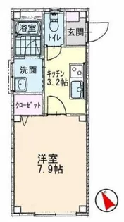 ラフィネ大供【1階】の間取り
