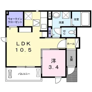 ウィンダミア【1階】の間取り