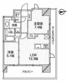M白金台【4階】の間取り