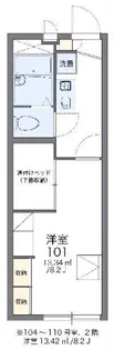 レオパレス慶弐番館【1階】の間取り