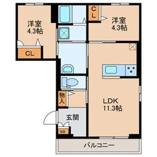 Dig Field【3階】の間取り
