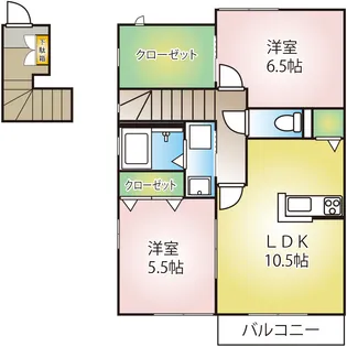 グランドソレイユ A【2階】の間取り