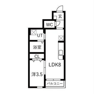 WISPERIA穂波(ウィスペリアホナミ)【1階】の間取り