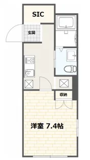 QUI E ORA【3階】の間取り